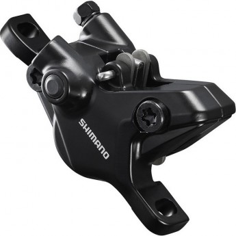 Калипер гидравлический SHIMANO MT410, POST MOUNT, полимерные колодки B01S без кулера, без адаптера, серебристый